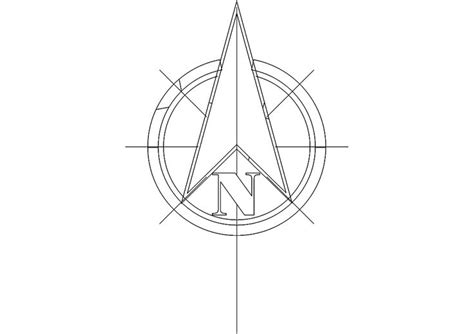 Architecture Plan North Arrow