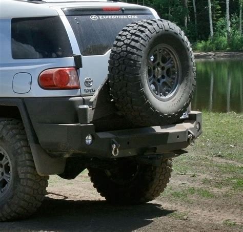 Expedition One Rear Bumper W Spare Tire Carrier Fj Cruiser Toyota