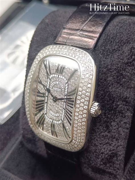 Franck Muller Galet Steel Diamond After Setting Ref 3002 M Hitz Time