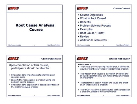 Root Cause Analysis Course Training Slides Isixsigma