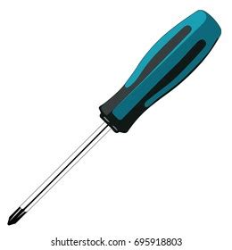 Screwdriver Phillips Head Realistic Vector Illustration Stock Vector