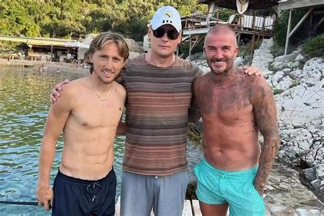 David Beckham a passé des vacances avec Luka Modric pourrait il jouer