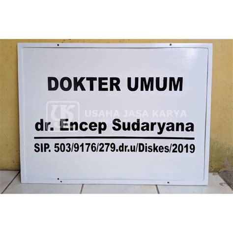 Jual Plang Dokter Umum Praktek Umum Papan Nama Shopee Indonesia