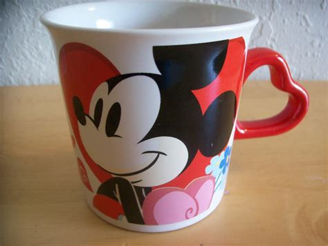 Disney Mickey And Minnie Mouse Love Coffee Mug Mugs Glasses