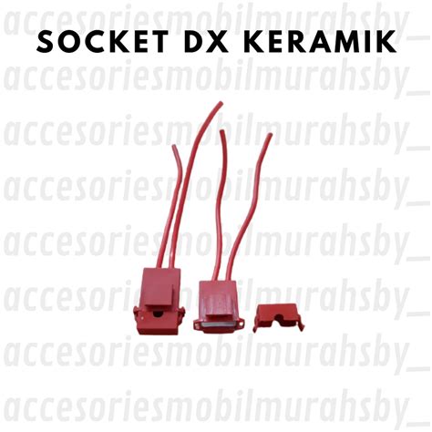 Jual Soket Fuse Holder Box Dx Ceramic Red Rumah Sekring Tancap