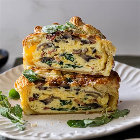 Easy Puff Pastry Breakfast Quiche - Simply Delicious