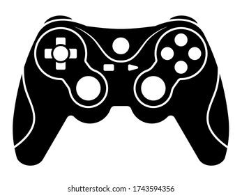 Video Game Controllers Gamepad Flat Icon Stock Vector Royalty Free