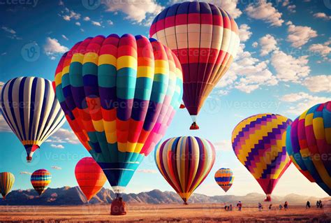 Hot Air Balloons In The Sky