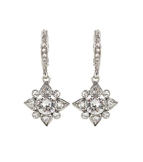 Crystal Embellished Earrings In 2021 Crystal Embellished Earrings