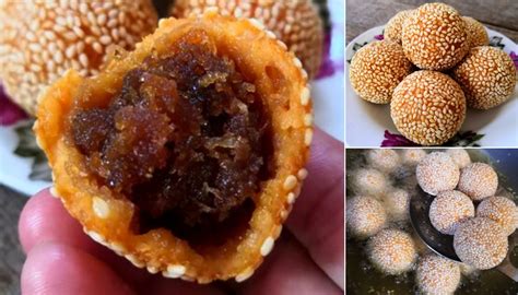 Inti Penuh Garing Resipi Kuih Bom Bijan Keledek Ni Memang Terbaik