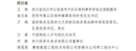 资阳1人上榜！全国三八红旗手（集体）拟表彰对象公示澎湃号·政务澎湃新闻 The Paper