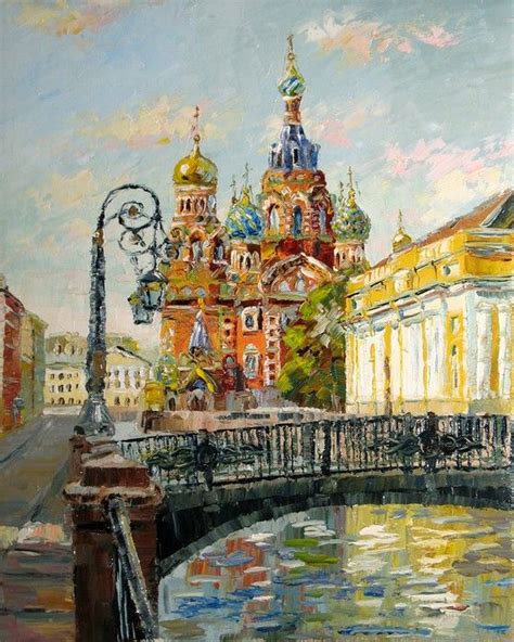 Картины маслом Творческого Объединения Artemis. Городской пейзаж. Спас ...