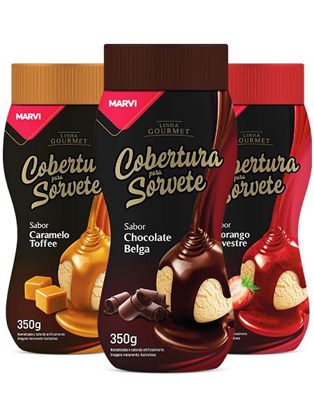 Coberturas Gourmet 350g MARVI Alimentos