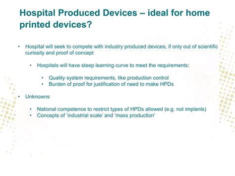 3D medtech printing under EU Medical Devices Directive and under future