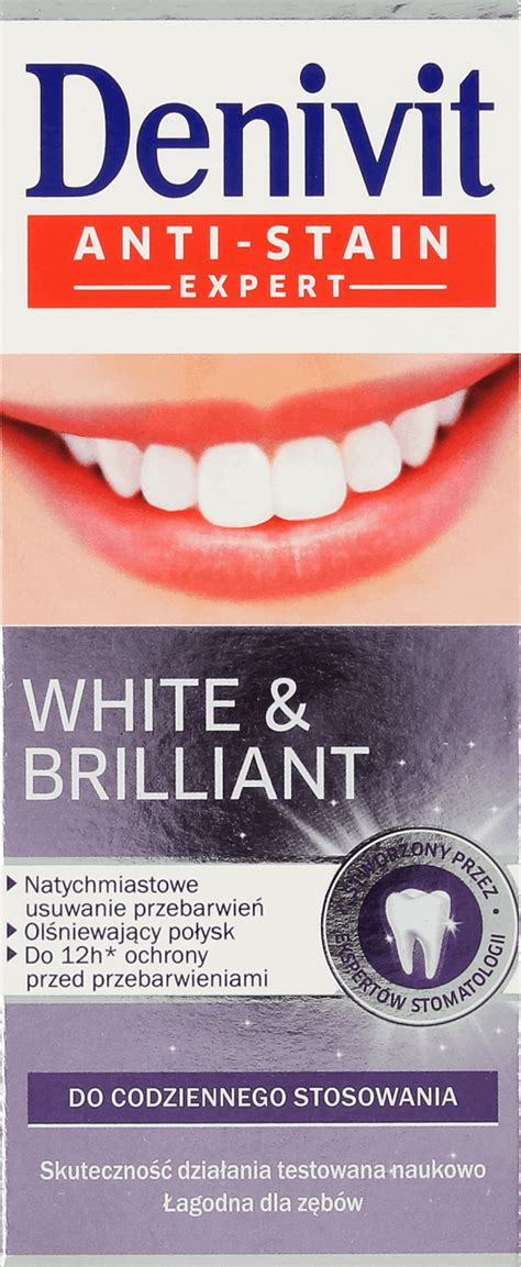 Denivit White Brilliant Anti Stain Expert Whitening Toothpaste 50ml