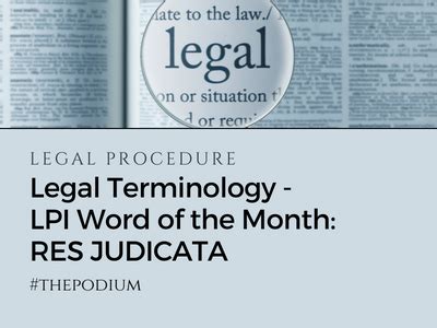 Legal Terminology Lpi Word Of The Month Legal Professionals Inc