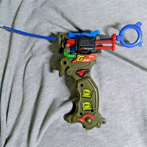 A Customize Grip Gunmetal Set Beyblade Launcher Kai Hiwatari