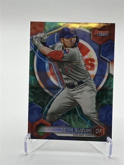 2023 Bowman S Best Aqua Lava Refractor 12 Seiya Suzuki 199 For Sale