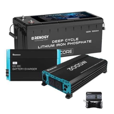 Renogy 300Ah Lithium Battery, Charger, Inverter and Monitor Bundle