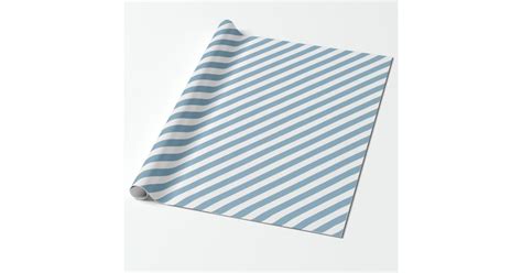 Powder Blue And White Striped Wrapping Paper Zazzle