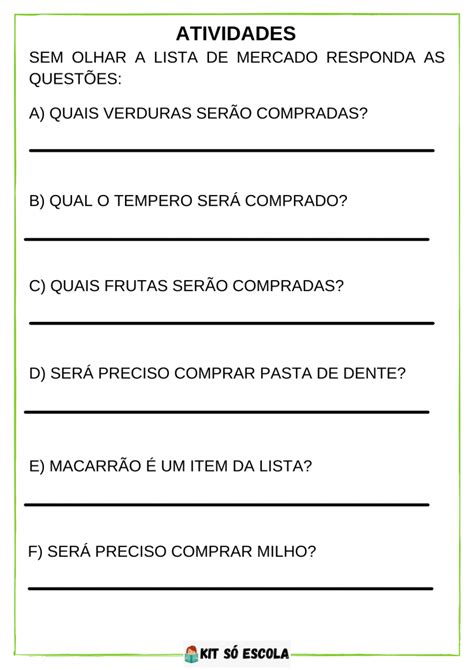 Atividade Estimula O Cognitiva Idosos Leia E Responda S Escola