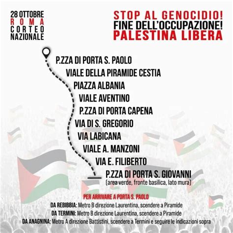 Manifestazione Per La Palestina A Roma Infopal