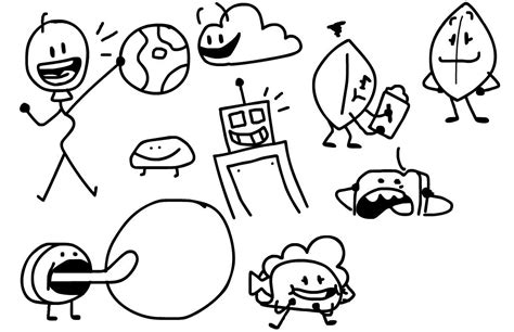 Bfdi Coloring Pages 9 Printable For Free Download