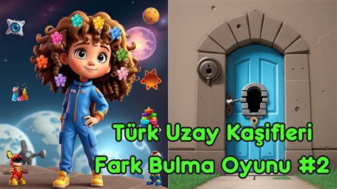 Türk Uzay Kaşifleri Fark Bulma Oyunu 2 bulmaca çizgifilm animasyon