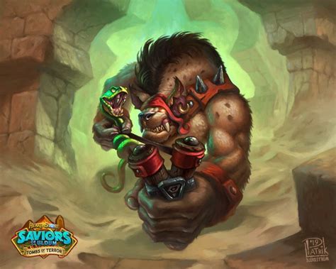 Artstation Hearthstone Snakeflinger Scalesnout Patrik Bj Rkstr M