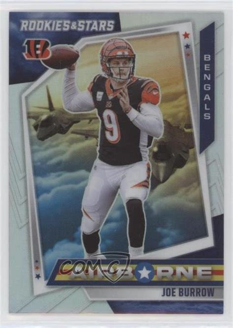 Panini Rookies Stars Airborne Silver Prizm Joe Burrow Ab Ebay