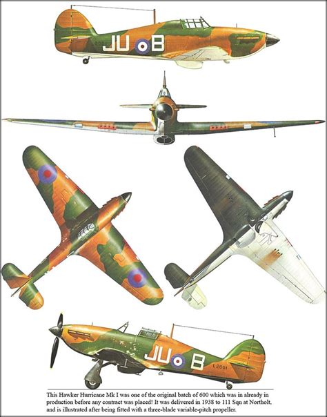 Hawker Hurricane Mk 1 Hawker Hurricane Wwii Fighter Planes Hawker