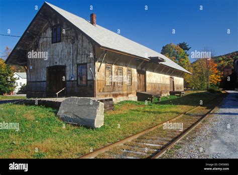 A deserted train station in Great Barrington, Massachusetts Stock Photo ...