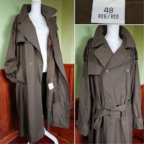 Men Us Trench Coat Size 48 Reg Plus Zip Out Warmer Army Wflaws