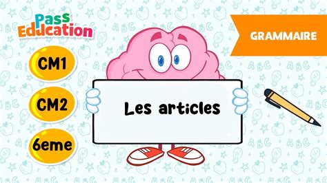 Les Articles Cm Cm Et Me Le On Exercices Evaluations Youtube