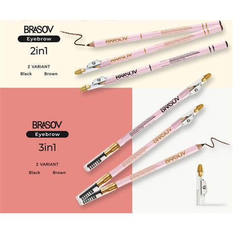 Bpom Brasov Eyebrow Pencil G Original Pensil Alis Type A Lazada