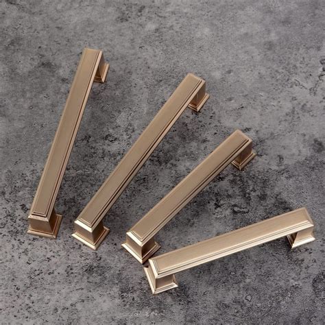 Cotykiley Pack Inch Mm Champagne Bronze Cabinet Handles Gold