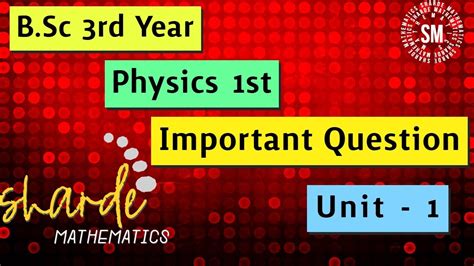 B Sc 3rd Year Physics 1st Paper Important Questions Unit 1 Relativity And Statistical