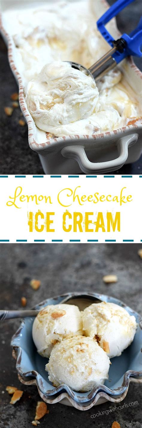 Lemon Cheesecake Ice Cream Recept Recepten Eten Toetjes