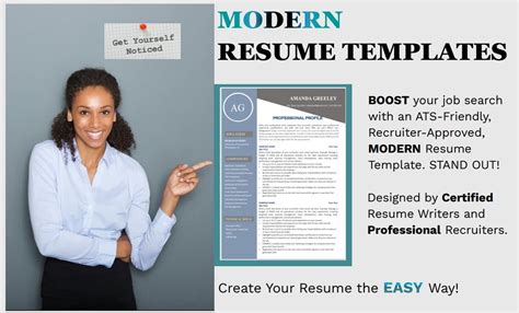 Sleek and Stylish Modern Resume Templates for Job Seekers | Easy Resume ...