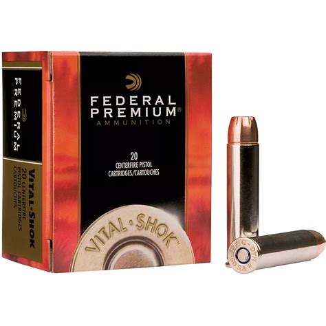 Federal Premium Vital Shok Centerfire Handgun Ammunition Academy