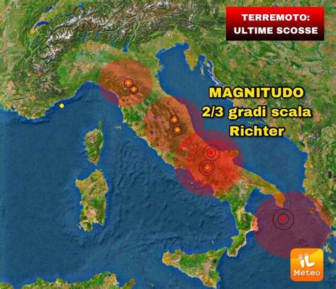 Terremoto Tutte Le Scosse Delle Ultime Ore Aggiornamenti