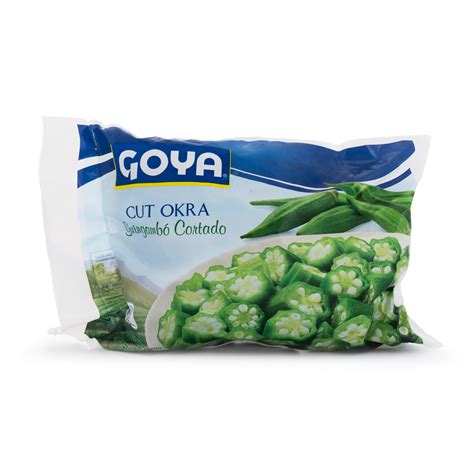 Goya Natural Cut Okra Frozen Weee