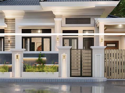 tips pagar rumah mewah minimalis modern  rumah kecil rakcerid