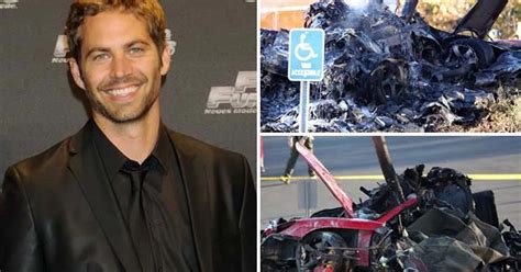 Paul Walker Dead Shocking Pictures Show Burnt Out Wreckage Of Car