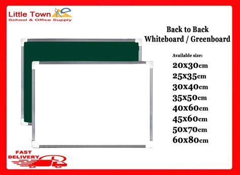 Magnetic White Board Black Board Size 20 X 30 Cm Lazada PH