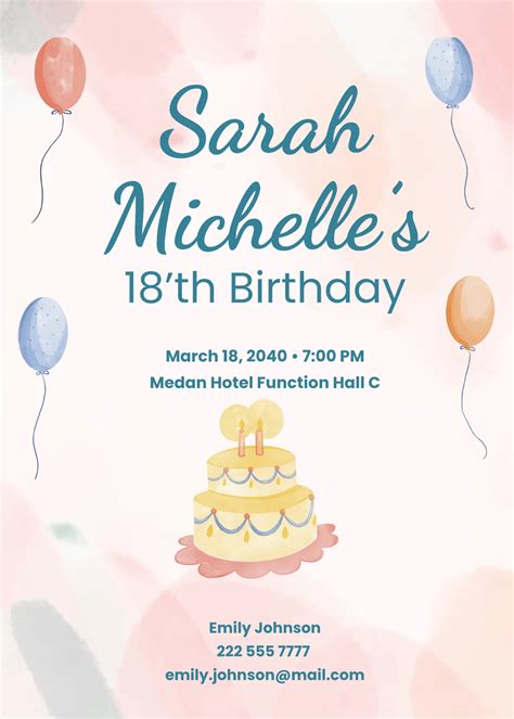 Free Debut Invitation Templates, Editable and Printable