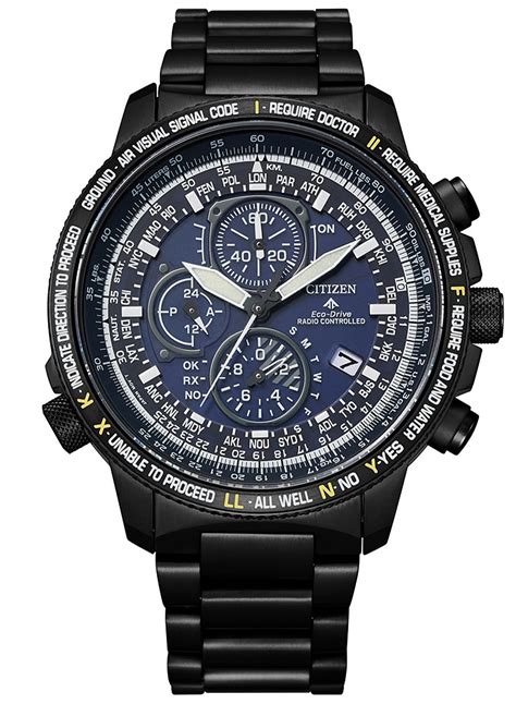 Citizen AT8195 85L Eco Drive Promaster Funkuhr Chronograph 45mm Bros