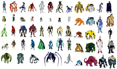 Ben 10 Aliens List With Pictures And Names