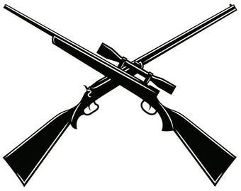 Crossed Rifles Svg