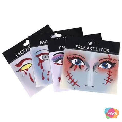 ADESIVO FACIL HALLOWEEN SORTIDO ADESIVO FACIAL HALLOWEEN RICA FESTAS